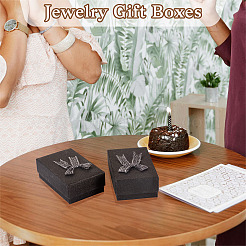 Cardboard Glitter Powder Jewelry Set Packaging Boxes&nbsp;CON-TAC0008-08F