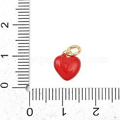 Brass Enamel Charms&nbsp;KK-P339-25G-02