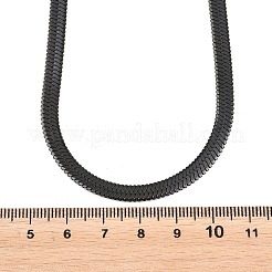5MM 304 Stainless Steel Flat Snake Chain Necklaces for Women Men&nbsp;NJEW-Z115-05EB