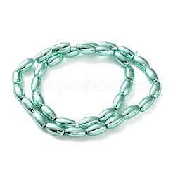 Electroplated Synthetic Magnetic Hematite Beads Strands&nbsp;G-C248-I01-6x12mm