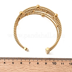 304 Stainless Steel Cuff Bangles&nbsp;BJEW-A158-01G