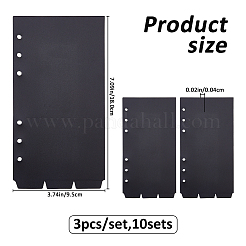 3Pcs Plastic Binder Dividers&nbsp;AJEW-WH0752-298A