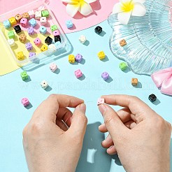 45Pcs 9 Colors Baking Paint Alloy Beads&nbsp;FIND-CJ0003-24