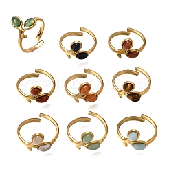 304 Stainless Steel Cuff Open Rings&nbsp;RJEW-F213-04G