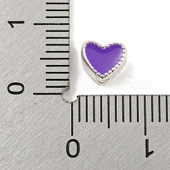 Heart Shape Silver 925 Sterling Silver Beads&nbsp;STER-A031-02E