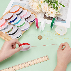 20 Rolls 20 Colors Round Polyester Cord&nbsp;OCOR-PH0004-83B