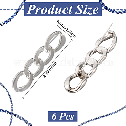 6Pcs Chain Shape Alloy Adjustable Jean Pins&nbsp;AJEW-GF0009-70P
