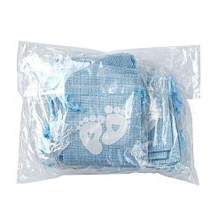 Baby Footprint Polyester Drawstring Bags&nbsp;ABAG-FZC0001-01A