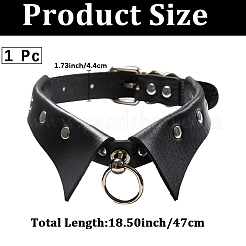 PU Leather Collar Choker Necklaces for Women&nbsp;NJEW-CL0001-23A