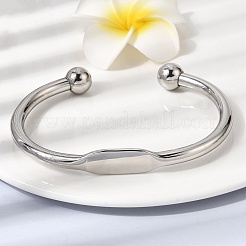 304 Stainless Steel Cuff Bangles&nbsp;BJEW-D408-31P