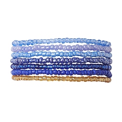 7Pcs Glass Seed Beads Stretch Bracelets for Women&nbsp;BJEW-MZ00265