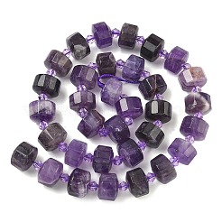 Natural Amethyst Beads Strands&nbsp;G-G453-G05-7x12mm