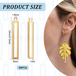 50Pcs Brass Pendants&nbsp;KK-BC0011-82