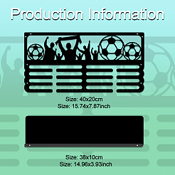 Iron Medal Holder & Tray&nbsp;AJEW-WH0394-012