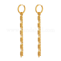 Chain Tassel 304 Stainless Steel Hoop Earrings&nbsp;SU3724