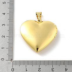 Brass Locket Pendants&nbsp;KK-C092-25G-08
