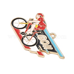 Sports Alloy Enamel Pendants&nbsp;ENAM-I074-01G-18