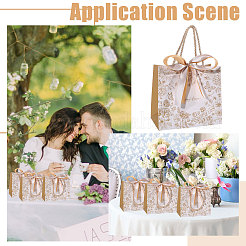 Floral Printed Paper Gift Tote Bags&nbsp;ABAG-WH0044-82C