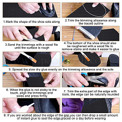 Anti Skid Rubber Shoes Bottom Heel Sole&nbsp;FIND-WH0165-56B-02