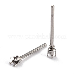 Non-Tarnish 304 Stainless Steel Stud Earring Settings&nbsp;STAS-B004-05P-E