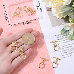 10Pcs Brass Toggle Clasps&nbsp;KK-BBC0010-47