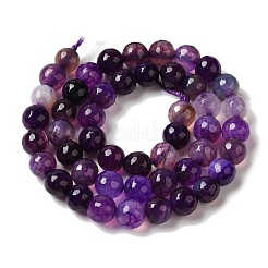 Dyed & Heated Natural Dragon Veins Agate Beads Strands&nbsp;G-P539-A01-18