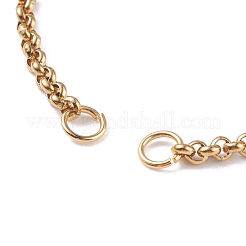 304 Stainless Steel Rolo Chain Slider Bracelet Making&nbsp;AJEW-JB01117-03