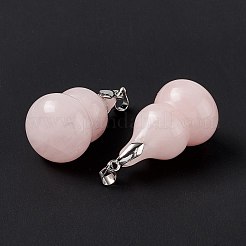 Natural Rose Quartz Pendants&nbsp;G-G846-02P-05