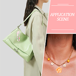 32Pcs 8 Colors Resin Pendants&nbsp;RESI-SP0001-15