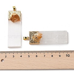Natural Citrine & Selenite Big Pendants&nbsp;G-H084-09G-04