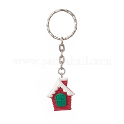 Christmas Theme Resin Pendant Keychain&nbsp;KEYC-JKC00443