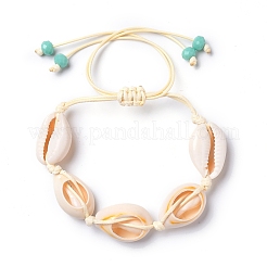 Adjustable Braided Bead Bracelets&nbsp;BJEW-JB05310-M