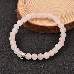 Round Natural Gemstone Beaded Stretch Bracelets&nbsp;BJEW-JB02147