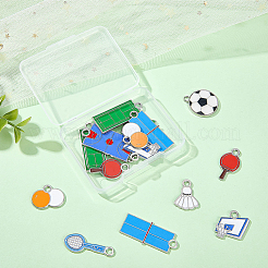 20Pcs 10 Styles Alloy Enamel Pendants&nbsp;ENAM-BM0001-30