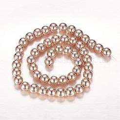 Electroplate Non-magnetic Synthetic Hematite Beads Strands&nbsp;G-P194-01-8mm-01