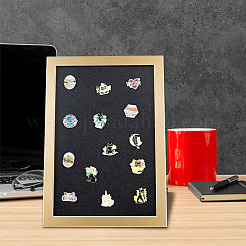 Wood & Plastic Rectangle Photo Frame Stand&nbsp;DJEW-WH0072-13B-03