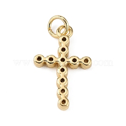 Brass Micro Pave Clear Cubic Zirconia Pendants&nbsp;KK-WH0035-71