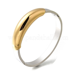 304 Stainless Steel Hinged Bangles for Women&nbsp;BJEW-C091-02E-GP