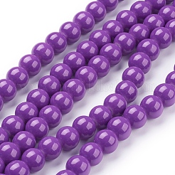 Painted Glass Bead Strands&nbsp;X-DGLA-S071-8mm-52