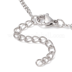 304 Stainless Steel Satellite Chain Curb Chain Slider Necklace Making&nbsp;AJEW-JB01530
