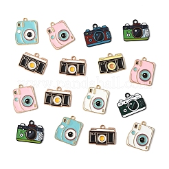 25Pcs 8 Styles Alloy Enamel Pendants&nbsp;ENAM-FS0003-13