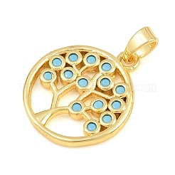 Summer Brass Micro Pave Cubic Zirconia Pendants&nbsp;CU-CBA9B49-06A-G