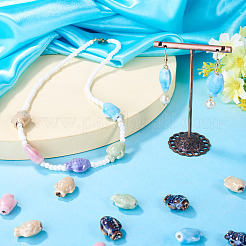 30Pcs 6 Colors Handmade Porcelain Beads&nbsp;PORC-TA0001-84