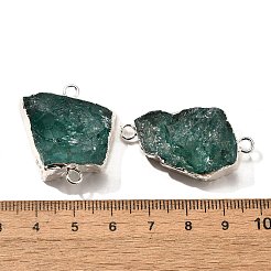 Raw Rough Natural Dyed Quartz Crystal Links Connector Charms&nbsp;G-K189-04S-01