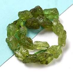 Raw Rough Natural Peridot Beads Strands&nbsp;G-P528-B05-02