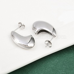 304 Stainless Steel Teardrop Stud Earrings&nbsp;EJEW-D335-01P