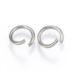 Non-Tarnish 304 Stainless Steel Open Jump Rings&nbsp;A-STAS-E066-12-9mm