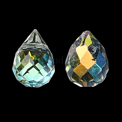 114Pcs Transparent Electroplate Glass Beads&nbsp;GLAA-K064-09E