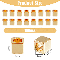 100Pcs Brass Spacer Beads&nbsp;KK-HY0003-58