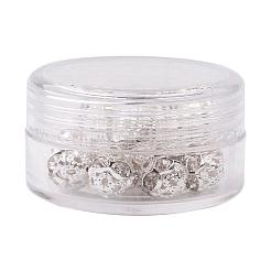 Brass Rhinestone Beads&nbsp;RB-JP0001-8mm-01S